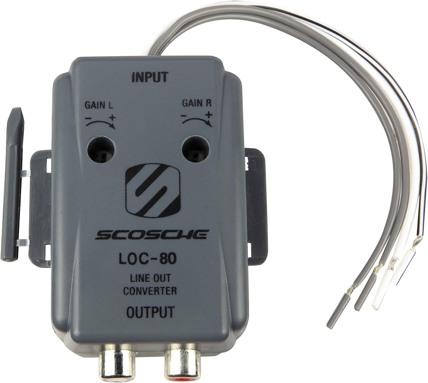 Scosche LOC2SL Line Output Converter Adjustable Amplifier, Black & Nilight - 50004R 120 Pcs/60 Pairs Quick Splice Wire Terminals T-Tap Self-Stripping