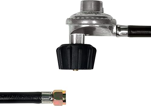 Miniatura 9 de Manguera universal de propano con regulador, regulador de parrilla de gas y piezas de repuesto de manguera para parrilla de gas Weber, parrilla