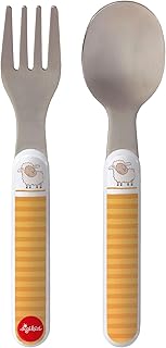 Sigikid- Set di Posate, Colore Boller Schäfle, STK, 25085