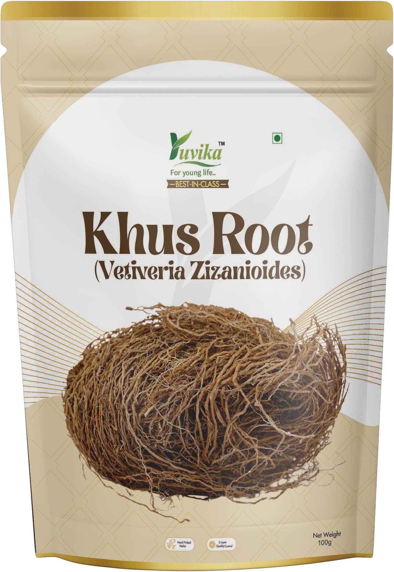 Yuvika Khus Root - Vetiveria Zizanioides 100 Grams