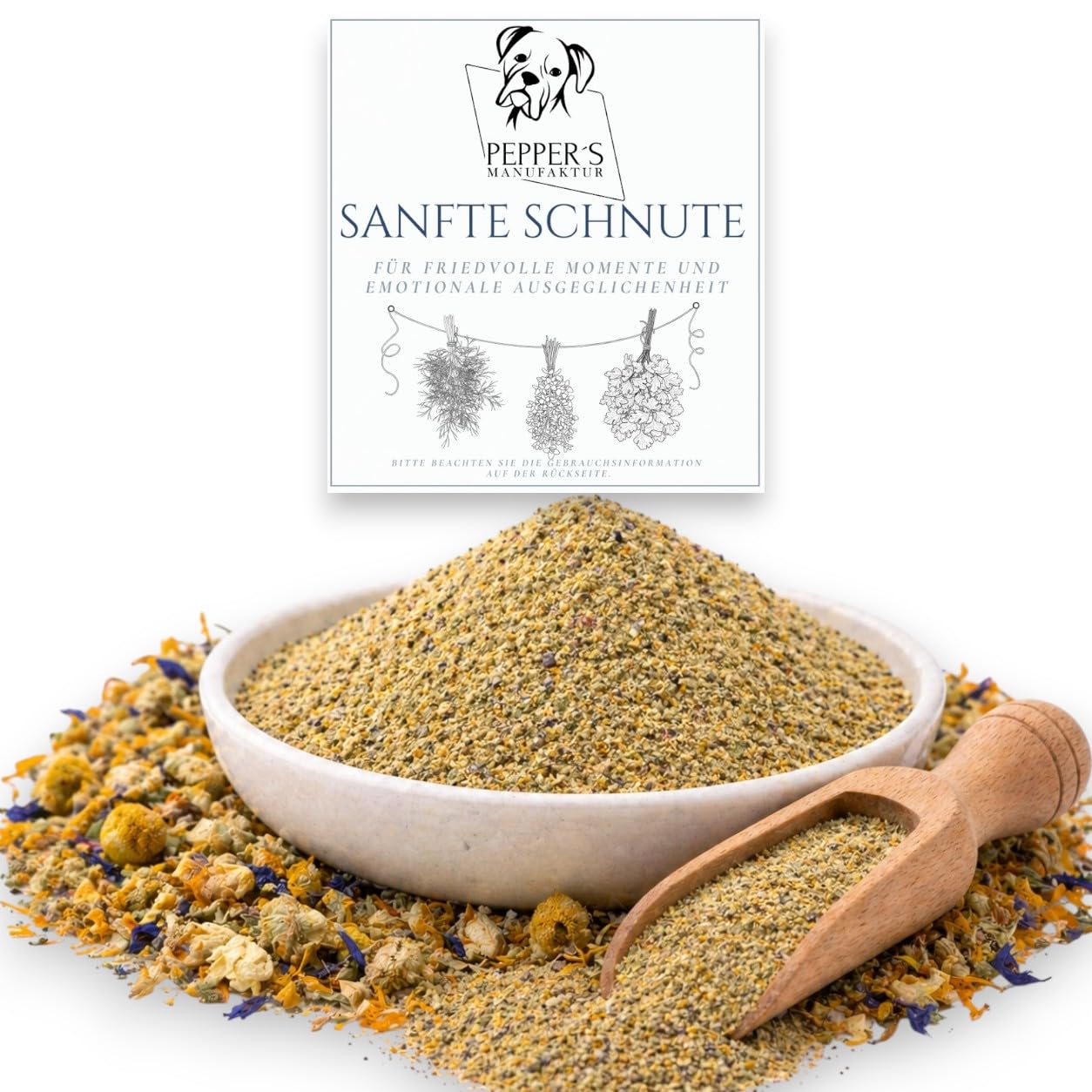Herbes apaisantes pour chiens sensibles et stressés Pepper's Manufakture 500g