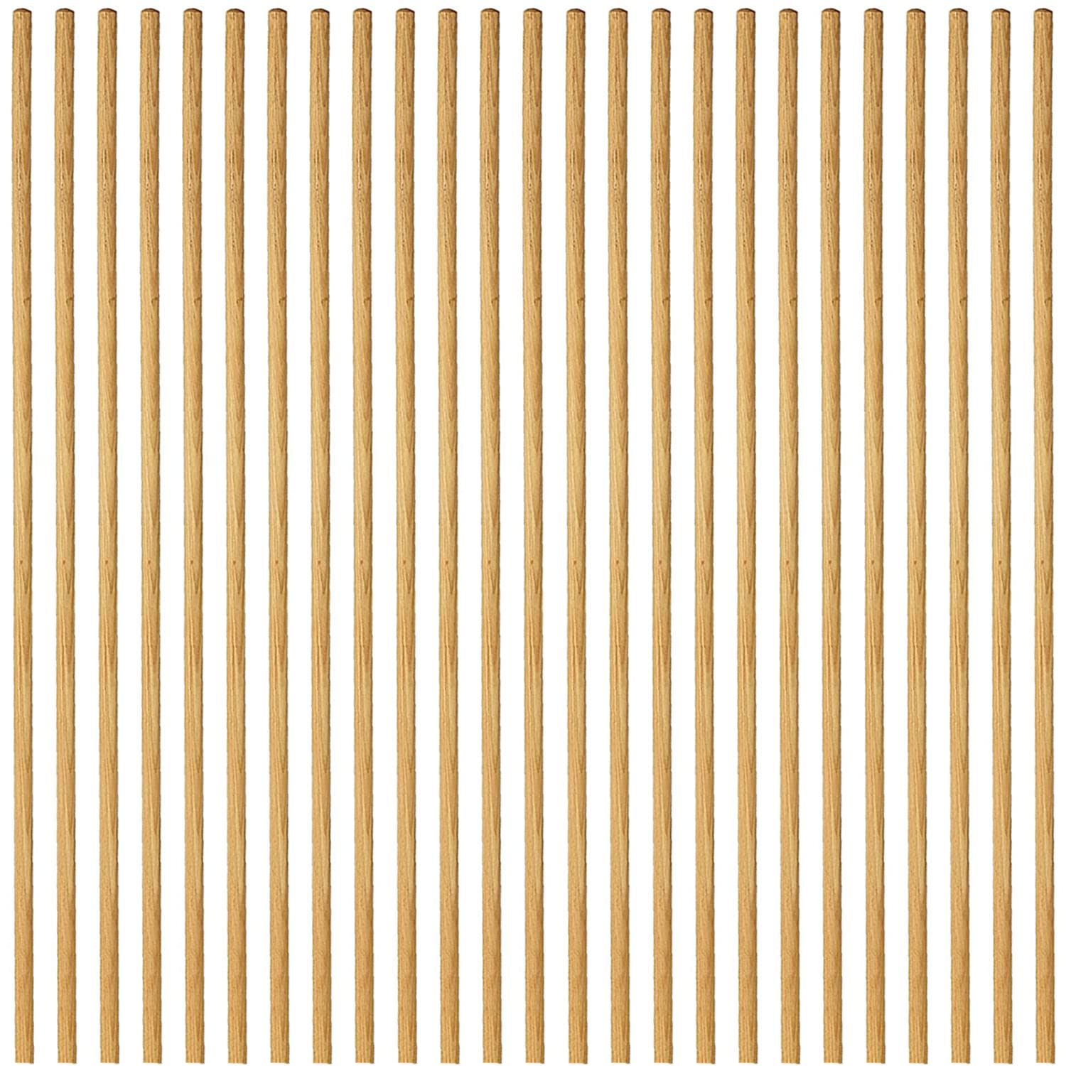 Wooden Broom Handle Stick Pole for Floor Mop Handle Brush Broom 4ft (48 inches) Long x 1/8" (28/29mm) Diameter Long Wooden Sticks for Rake, Hoe or Broom (1/8" (28/29mm), PACK OF 25)