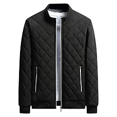 Maiyifu-GJ Mens Fleece Lined Warm Puffer Jacket Windproof Warm Quilted Down Coat Winter Parka Outerwear Windbreaker