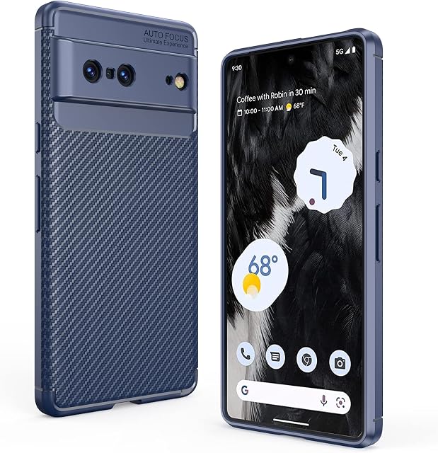 Aukvite For Google Pixel 7 Case, Shockproof Case for Google Pixel 7 Phone Case, TPU Anti-Fingerprint Soft Case Cover for Google Pixel 7 2022 Anti Scratch Flexible TPU Drop Protection Cover (Blue)
