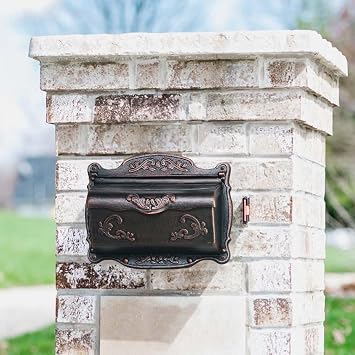 Fine Art Lighting SB12N Wall Mounted Mailbox, Cast Aluminum, L17.5X W5.3X H12.25, Vintage Bronze