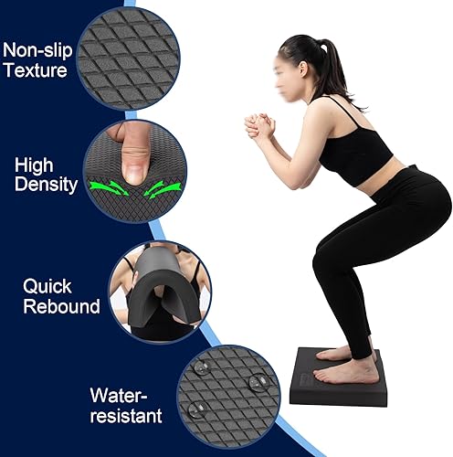 Miniatura 9 de StrongTek Professional Foam Exercise Balance Pad - 15.8" x 13" x 2", High-Density TPE Foam Knee Pad, Non-Slip & Water-Resistant, for Balance