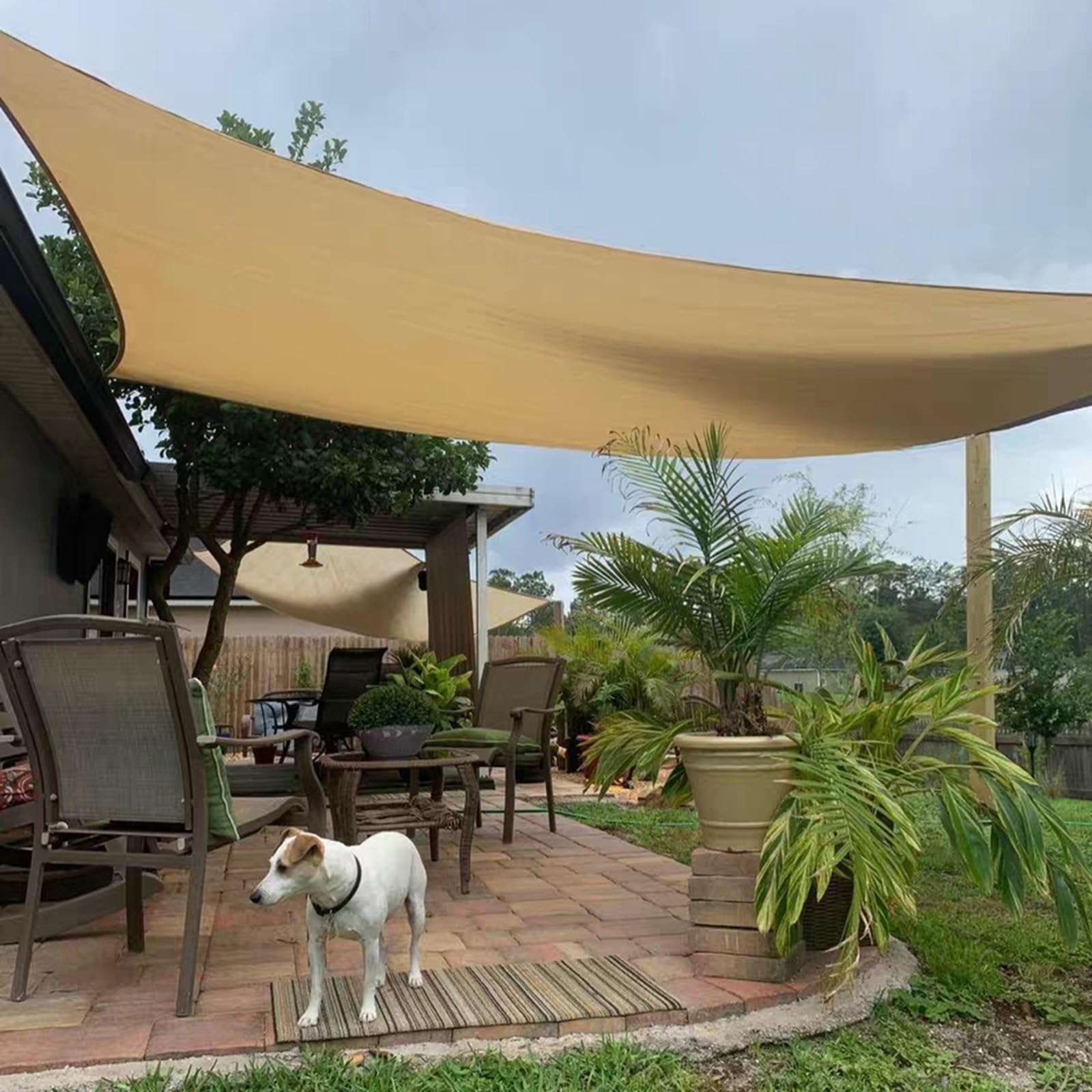 Tenda parasole impermeabile da giardino, per terrazza, feste, hotel, bar, per esterni, ventilata, per rinfrescare l'estate, ideale per garage e auto