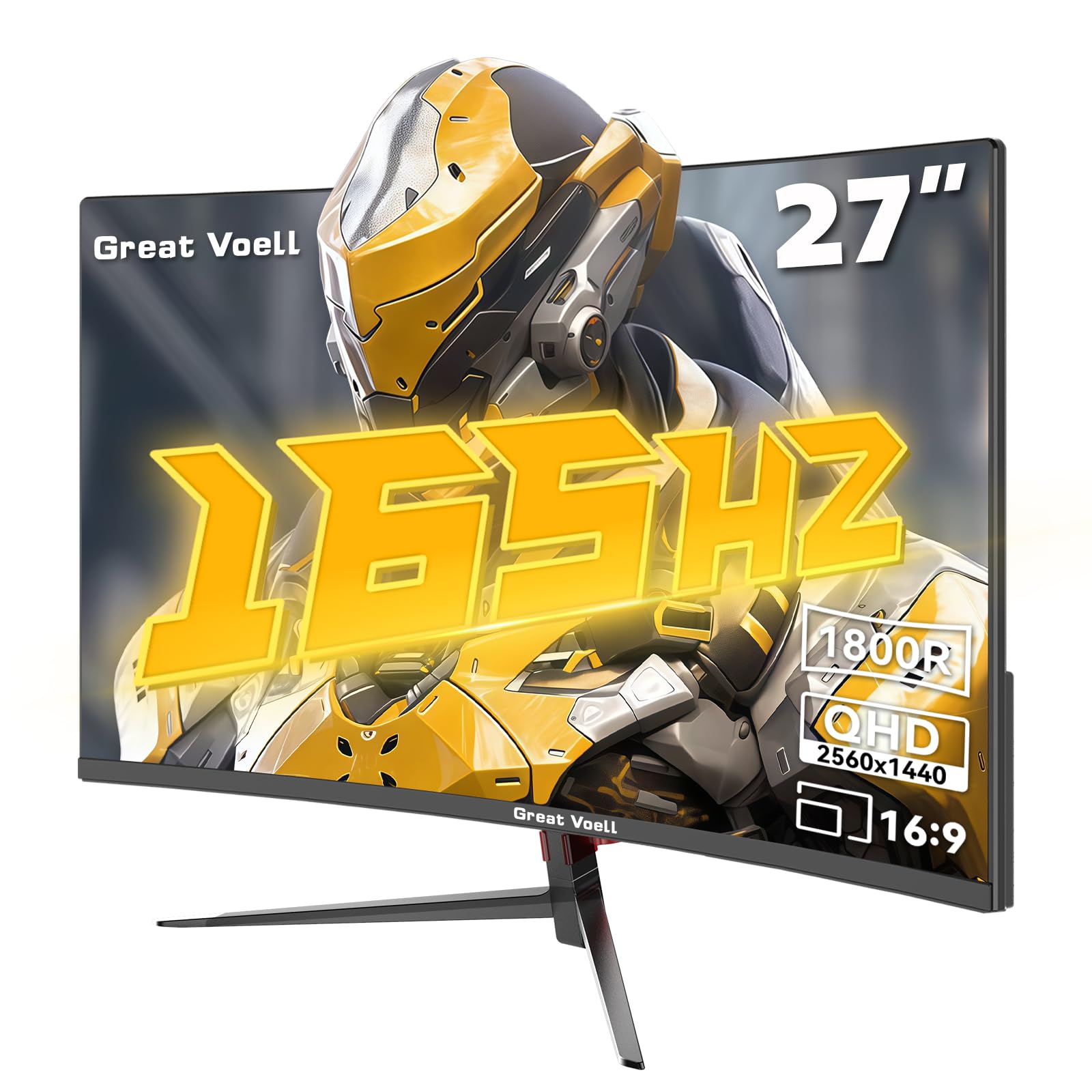 monitor gaming curvo 27 pollici 1440p 165hz anti-bluelight