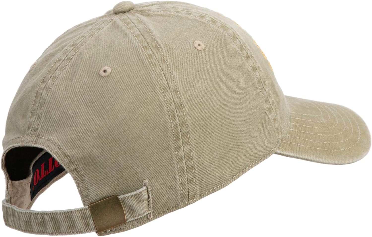 U.S. Army 3rd Armored Division Embroidered Washed Solid Pigment Dyed Cotton Twill Brass Buckle Cap