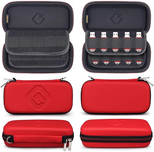 Miniatura 4 de Estuche organizador para unidad flash USB, compatible con 20 unidades de pulgar, soporte de memorias USB, estuche de almacenamiento duro, caja