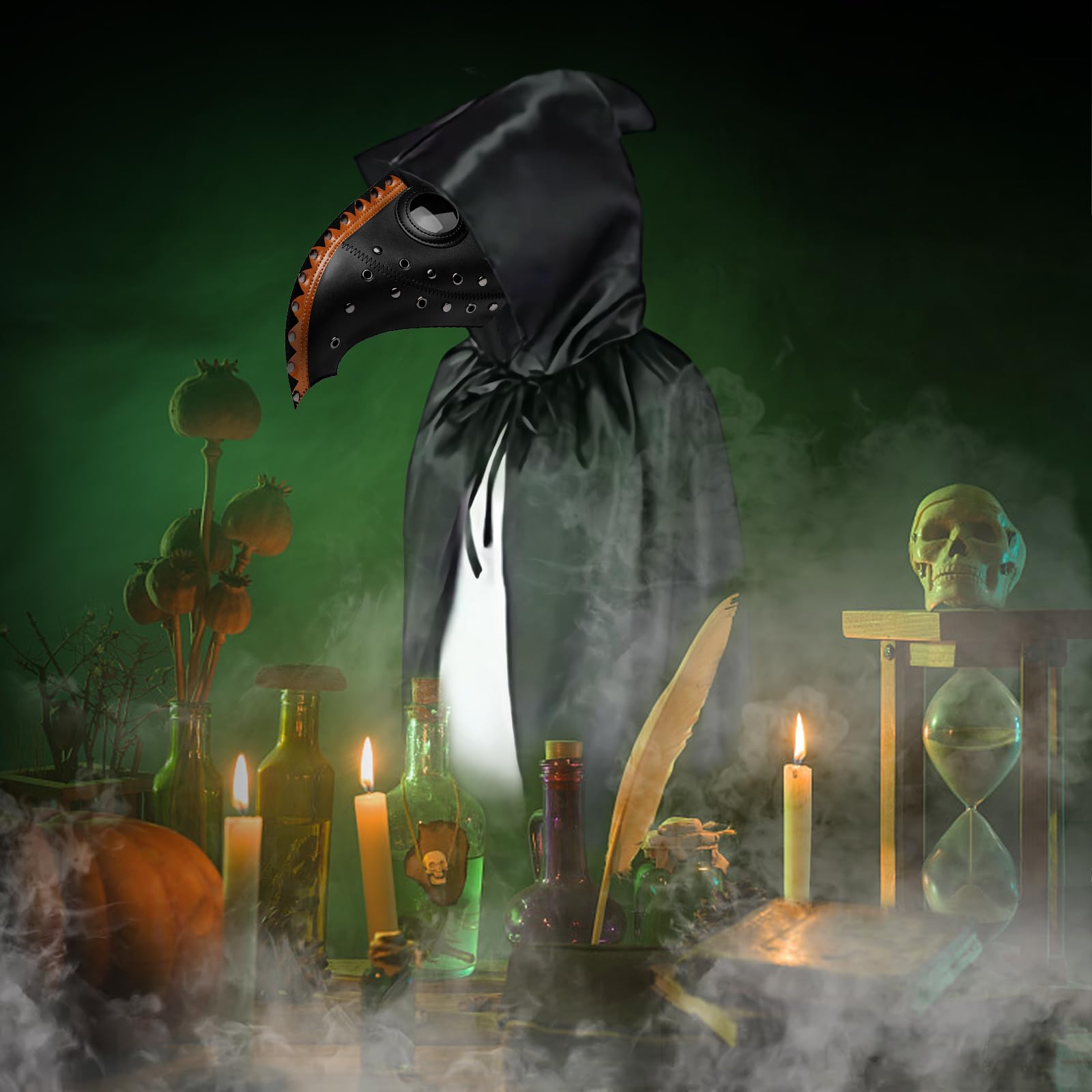 Halloween Plague Doctor Mask, Halloween Costume Props, Plague Doctor Costume, Steampunk Halloween Mask - Image 3