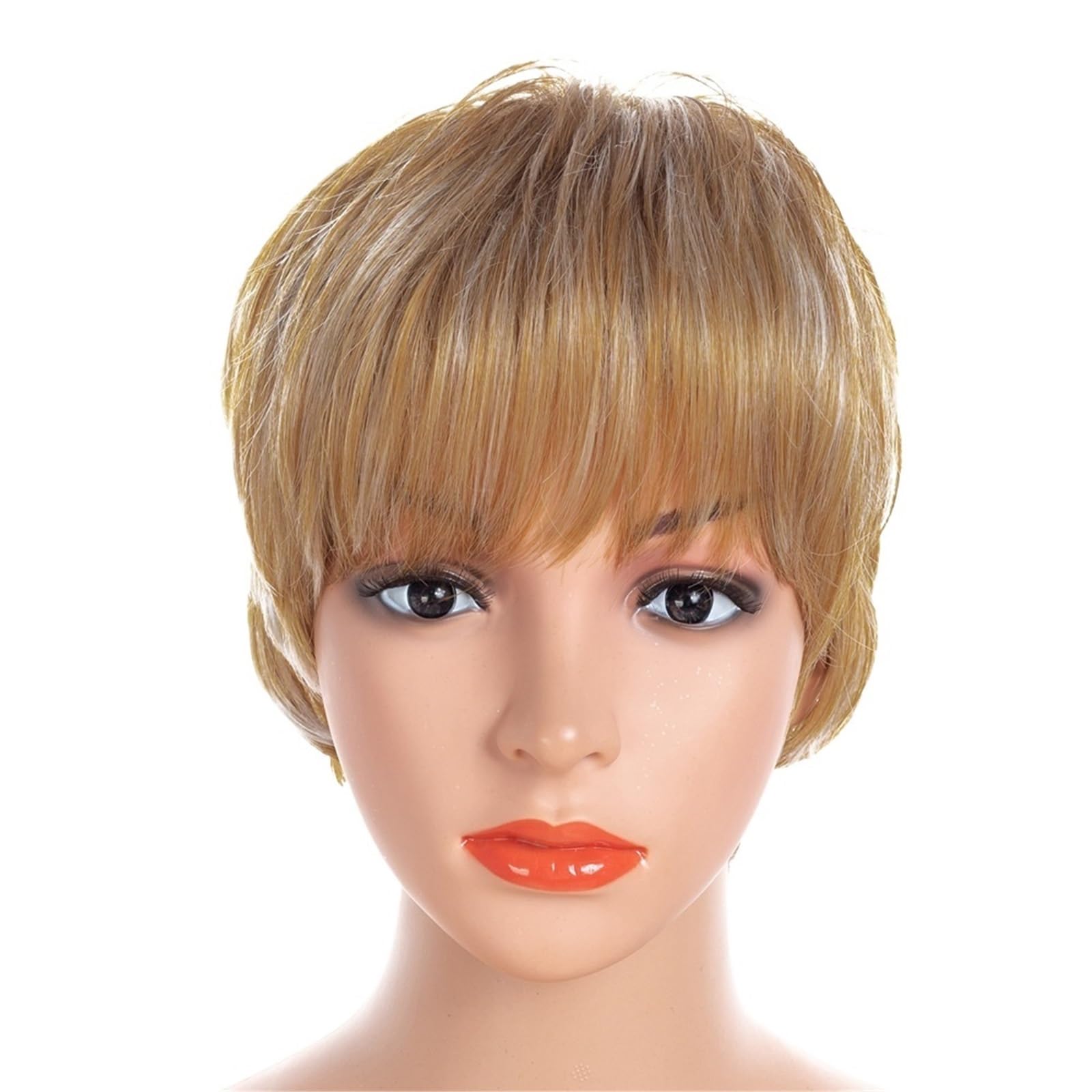 LIBANGRONG-888 Wigs Women's Micro Rolled Short Headband With Bangs For Daily Use Natural wig