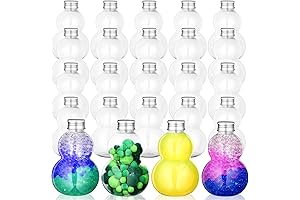 24 Pack Gourd Shaped Empty Sensory Bottles for Crafts and Activities