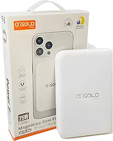 Carregador Portátil Magnético por Indução 10.000mAh – Power Bank Premium com Carregamento Rápido, Sem Fio, Compatível com iPhones MagSafe (XR, 11, 12, 13, 14, 15, 16 e Pro, Pro Max e Plus)