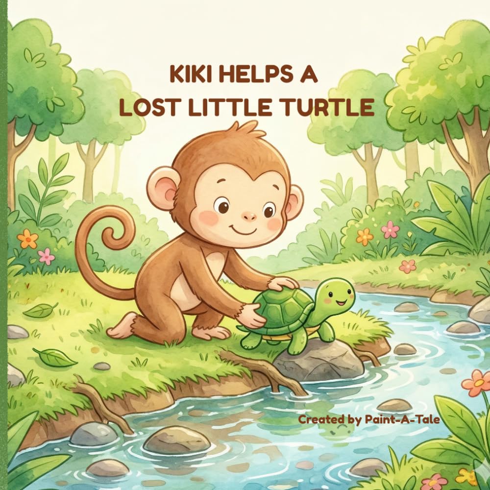 Kiki Helps a Lost Little Turtle: A Kindness Story for Kids Ages 3–5 | Bedtime Picture Book About Helping Others (Kiki’s Kindness Adventures)