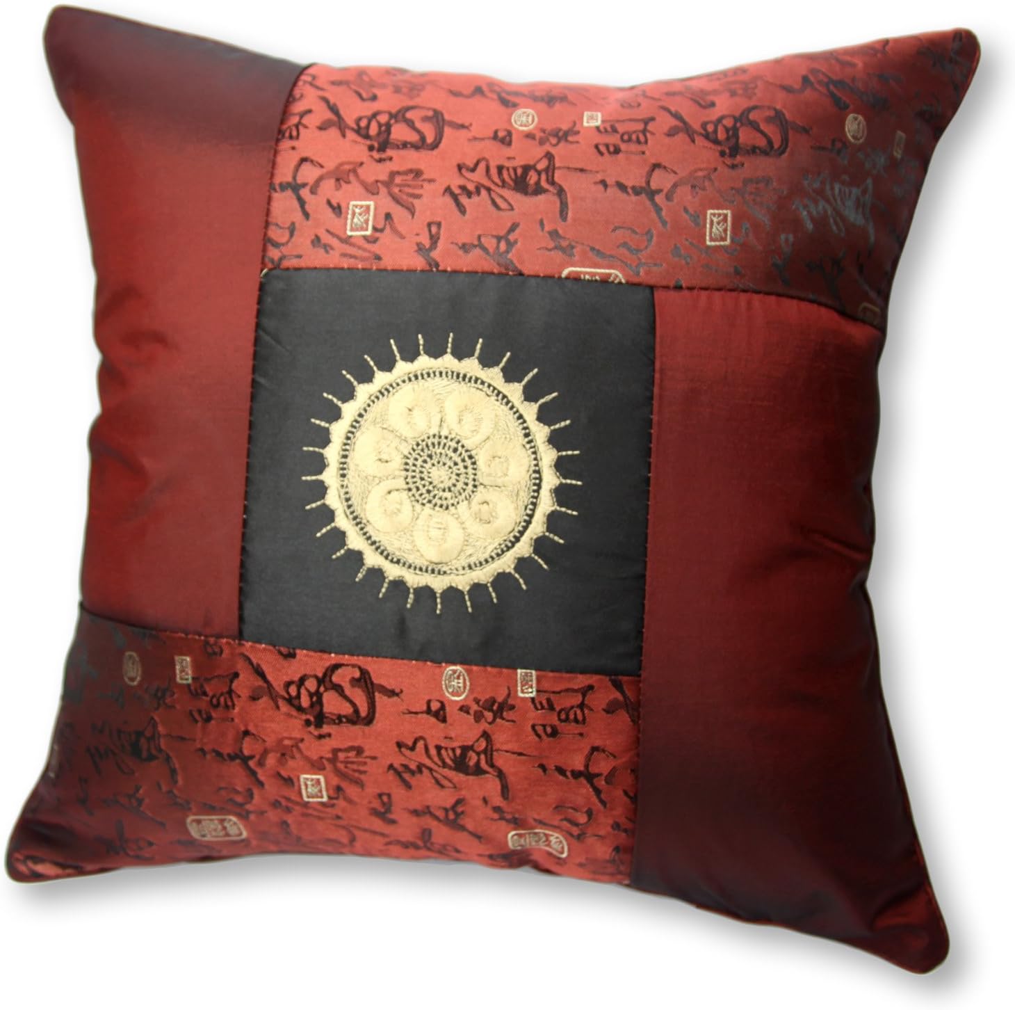 Housse De Coussin Décorative Tissée Main - Style French Country - 17x17 Pouces