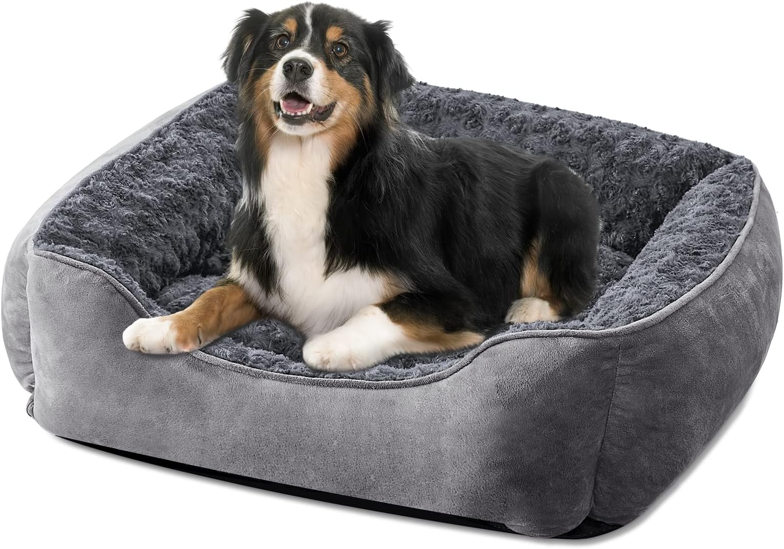 JOEJOY Dog Bed Large Washable Dog Bed AntiAnxiety Dog Bed Soft Plush