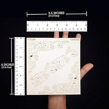 Dusty Attic Chipboard CrafTreat Laser Cut Mandala Chipboard Embellishments For Thick Chipboard