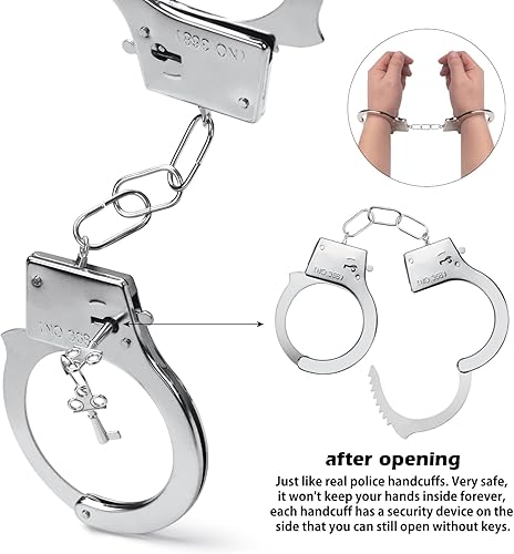 Miniatura 2 de ERDOGLY Juego de disfraz de policía, disfraz de policía, accesorios de disfraz de policía, juego de rol, insignias de oficial de policía con gafas