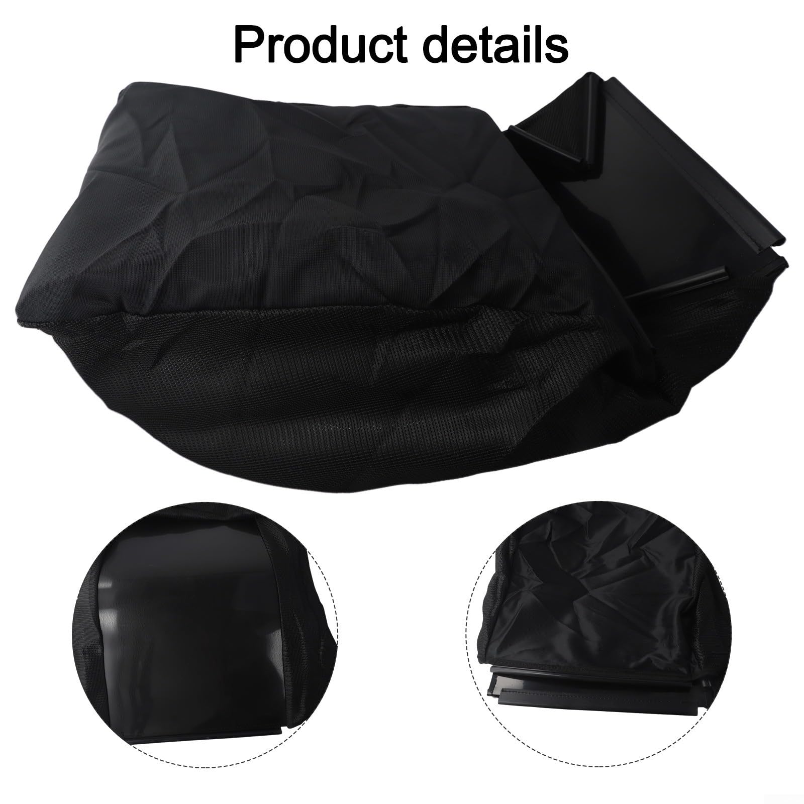 Sac collecteur de pelouse compatible avec 964-04007A pour CADET CC46MZ CC46M, sac de ramassage d'herbe de rechange en tissu pour tondeuse Walk-Behind 2004-2010, noir
