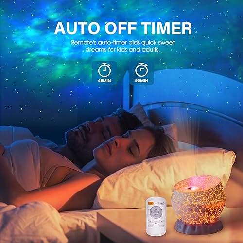 Miniatura 3 de Proyector de huevo de dinosaurio y galaxia, proyector espacial de luz nocturna para dormitorio, proyector de nebulosa estrellada, decoración de