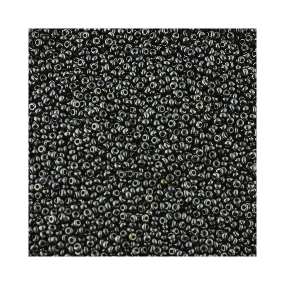 Size 15 Seed Beads Haematite Qty 10 Grams