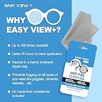 Vista 2 de EASY VIEW + Paño de microfibra antivaho - Para gafas gafas casco de motocicleta lente de cámara