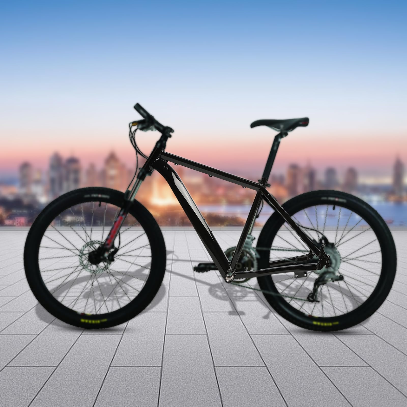 Telaio bicicletta per mountain bike, telaio in lega di alluminio per mountain bike da 26 pollici, telaio fino a 80-120 kg, telaio per bicicletta MTB