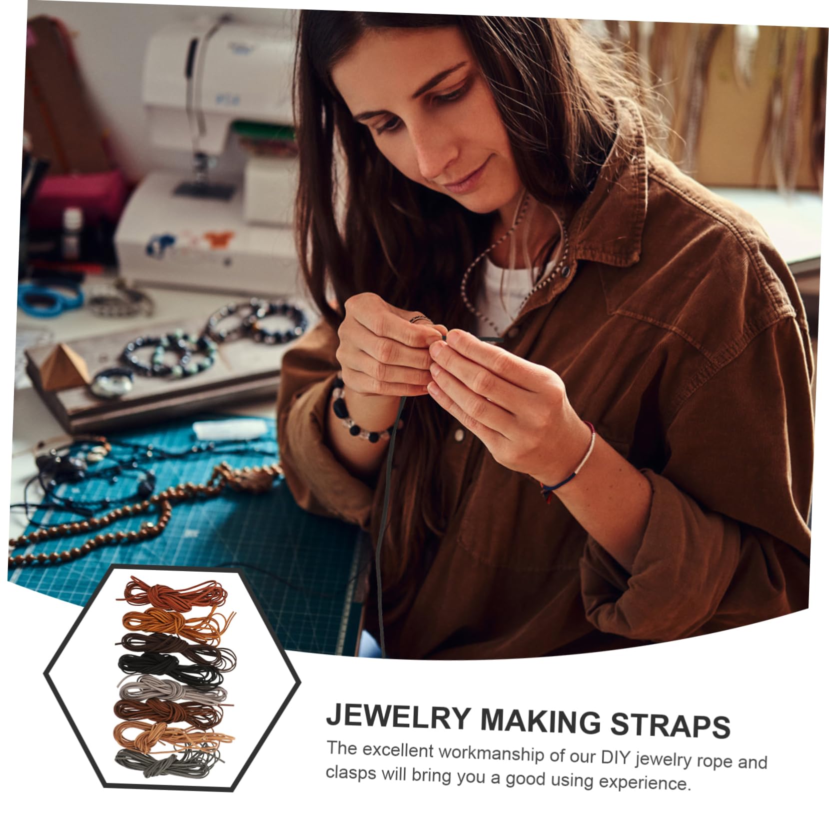 LALAFINA 4sätze Retro Schmuck Set Suede Halskordel Für Armbänder Und Farben Langlebig Und Hautfreundlich Für Kreative Bastelarbeiten