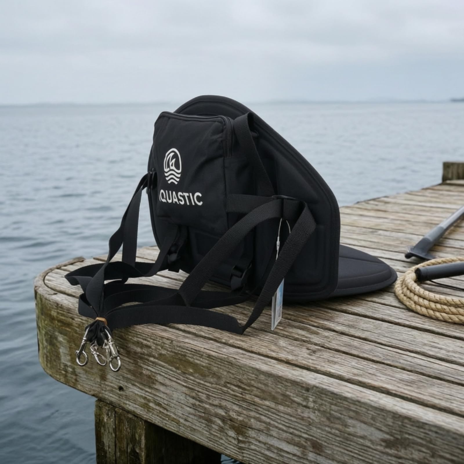 Harilla Aufblasbarer Bootssitz mit Robusten Metallhaken Und Einstellbaren Riemen für Einfache Montage für fahrer Und Stand-up-paddler bei Abenteuern