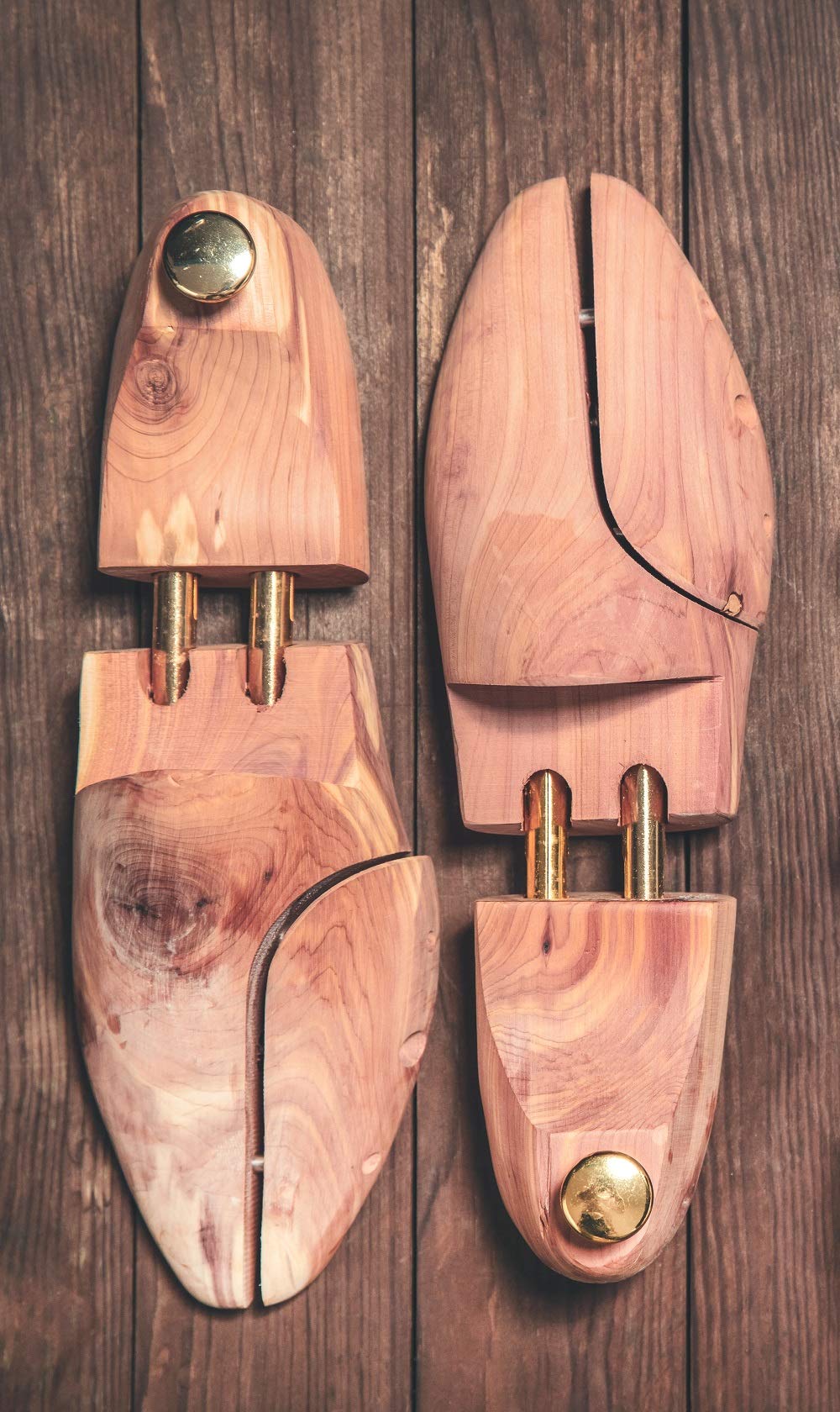 Kaps Calzascarpe Fatti a Mano 100% Legno di Cedro, Aromatizzanti e Rinfrescanti Assorbono Umidità, Legno Americano, Per Scarpe e Stivali da Uomo e Donna, Tutte le Taglie