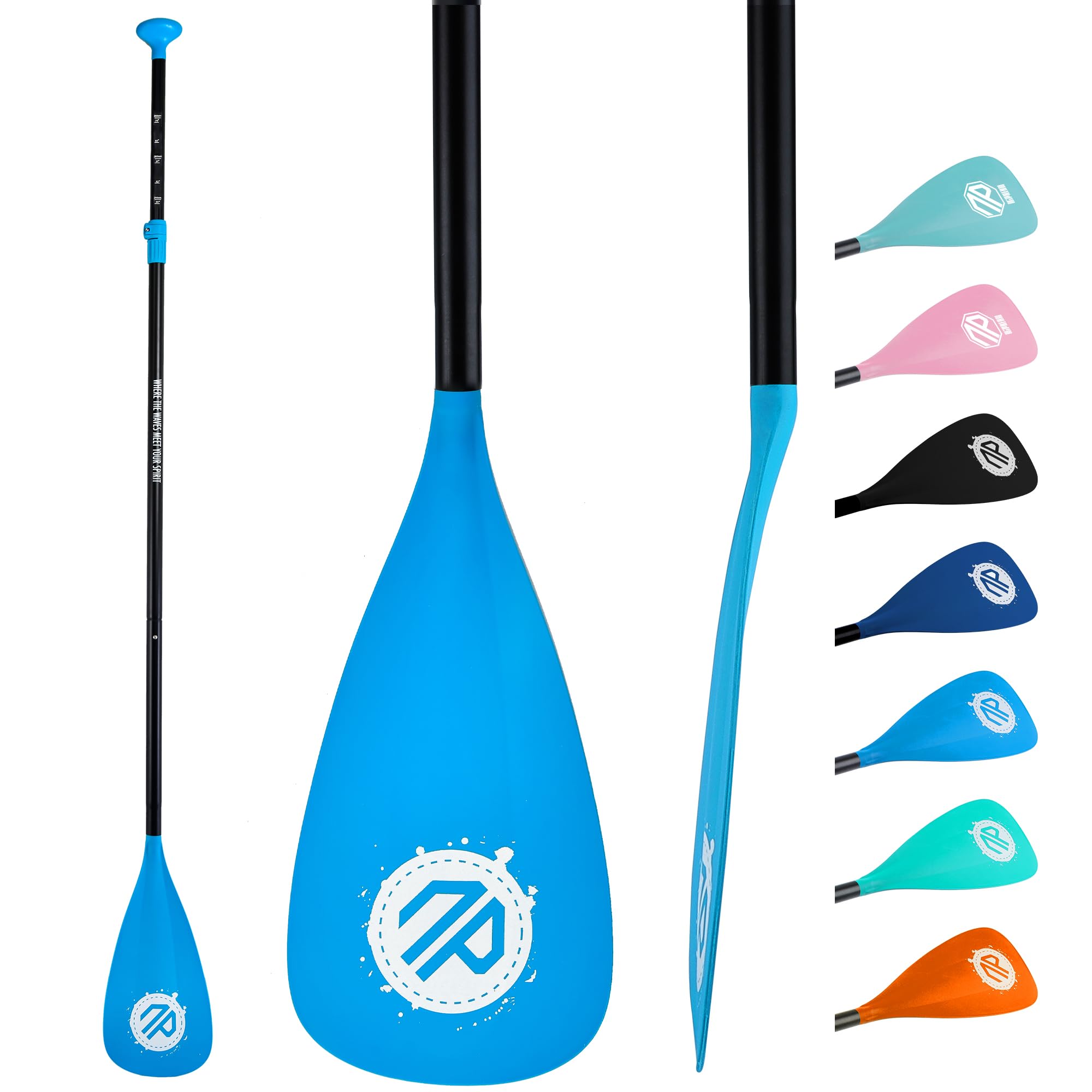 niphean Sup Paddle, 3&4-Piece Adjustable Paddle Board Paddles, Lightweight Floating Kayak Paddle, Detachable Stand Up Paddle Board Accessories Oars