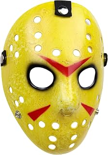 Jason Full Face Mask Scary Halloween Mask Creepy Horror PVC Mask Cospaly Costume Party Props for Adults Teens