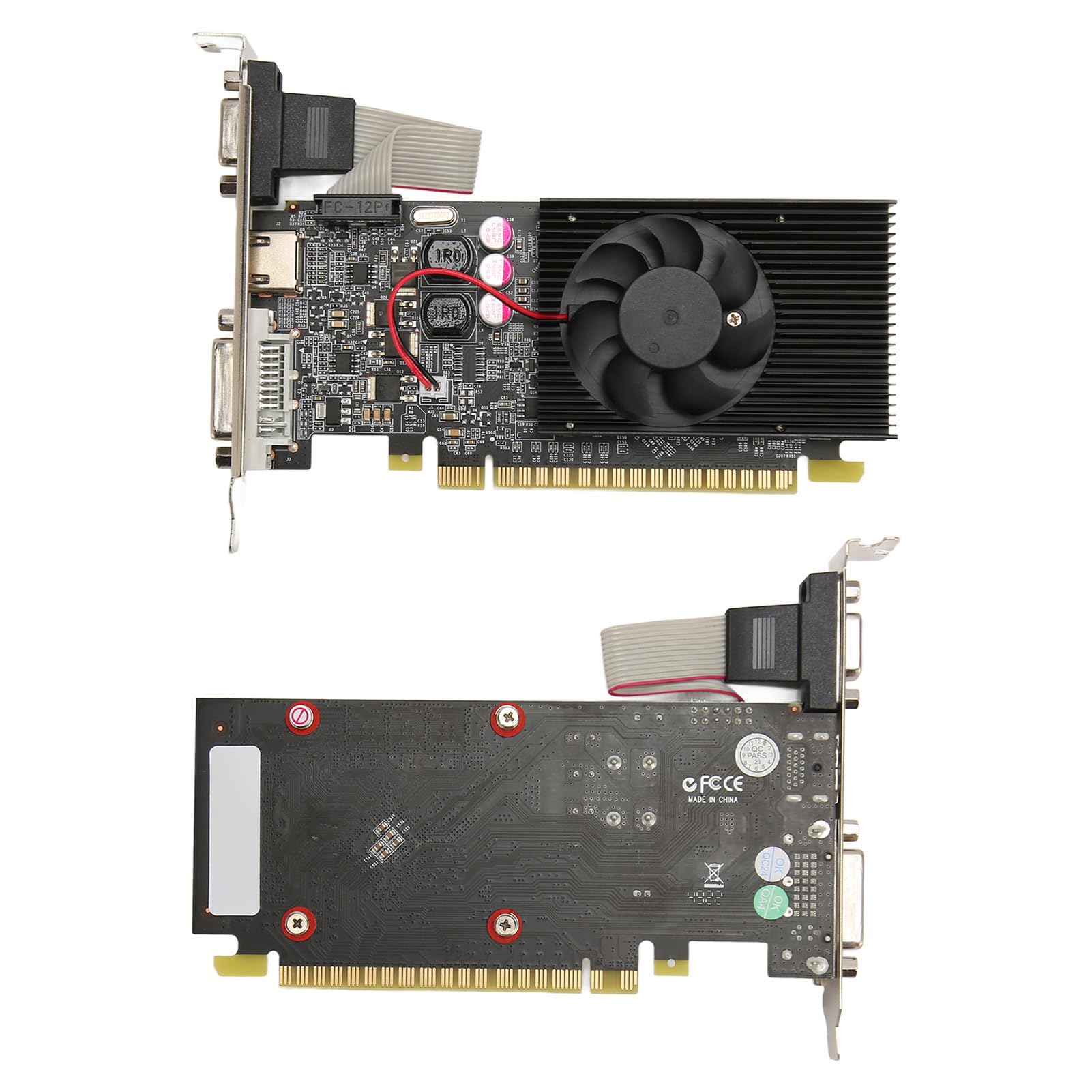 Scheda Grafica DDR3 da 1 GB, Schede Grafiche a 128 Bit con 2 Staffe