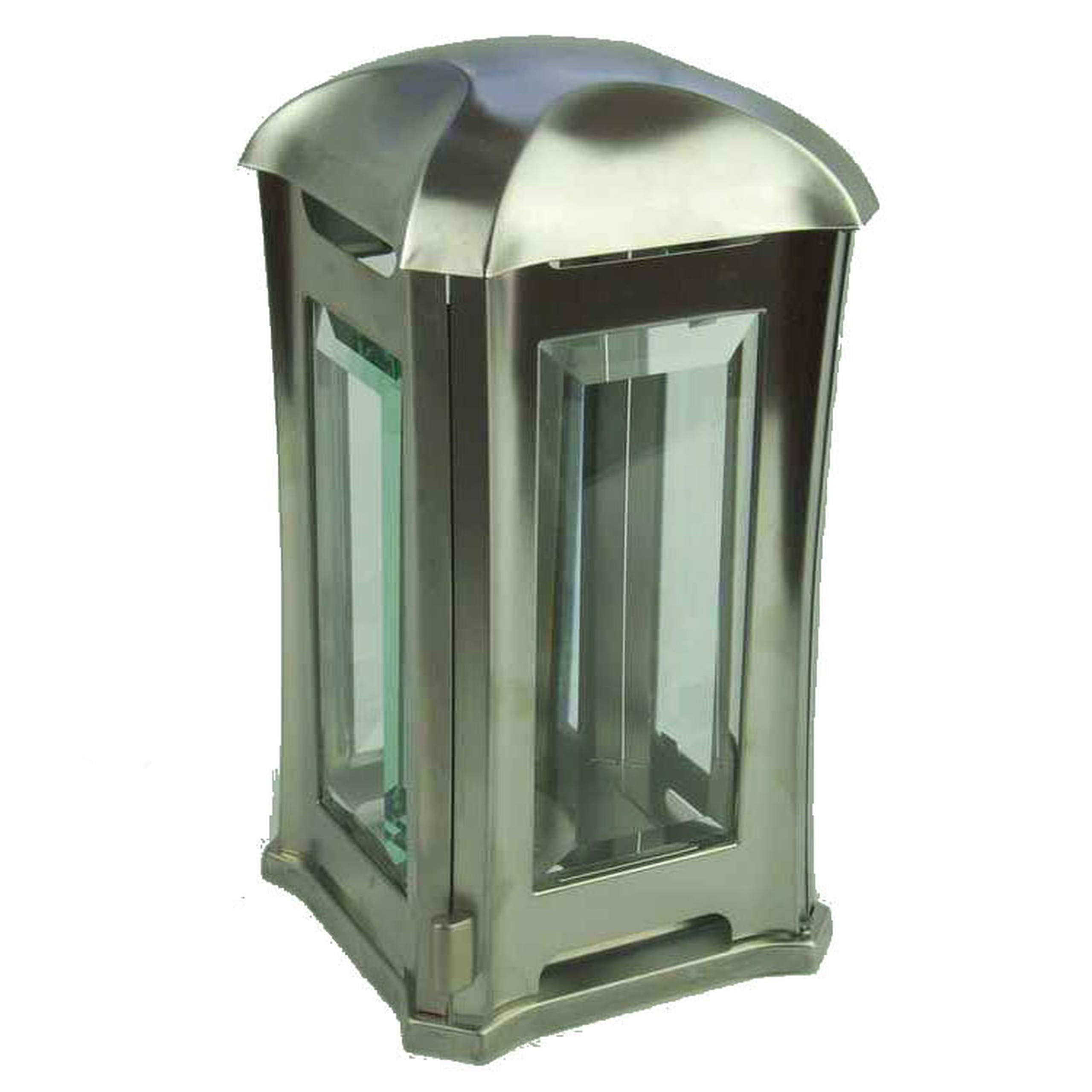 designgrab ael5agb 1oliv Grab Lampada Venezia in Acciaio Inox, Argento, 13 x 13 x 24 cm