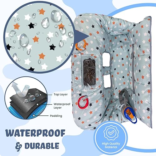 Miniatura 55 de Funda para carrito de compras para bebé, funda para carrito de comestibles para bebé niño y niña, funda para silla alta para bebé y niño, regalo