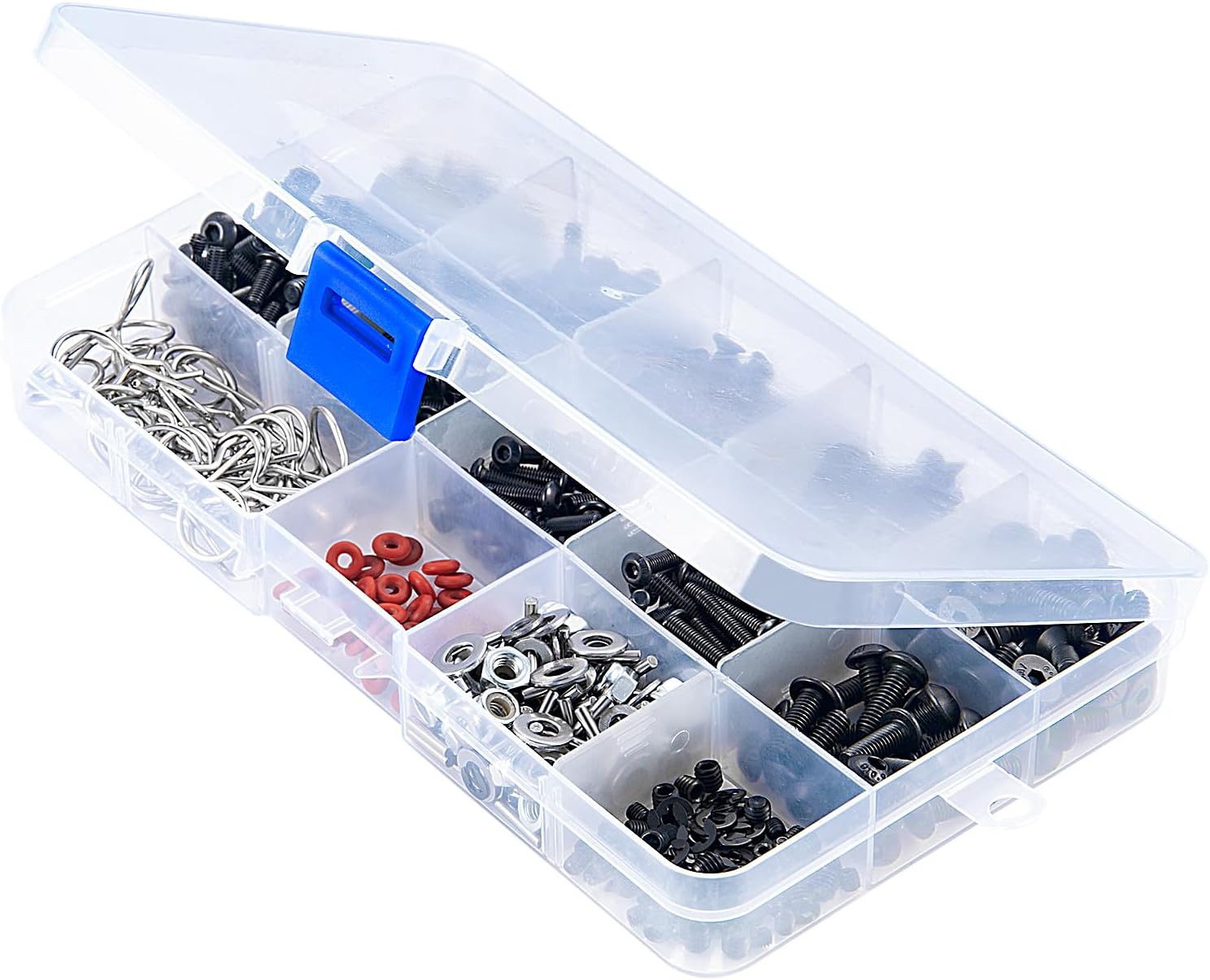 RCHUBAM 601 PCS RC Screw Kit M3 / M4 SCX10 RC Car Screw Tools RC Hardware Kit for 1:10 Axial SCX10 TRX-4 RC Crawler Car Upgrade Parts