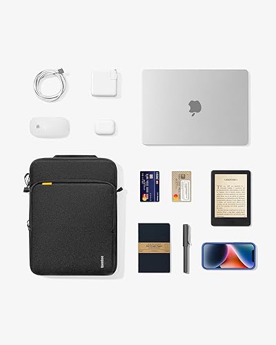 Miniatura 8 de tomtoc Bolsa protectora de hombro para laptop 360 diseñada para MacBook Pro M1 Pro de 16 pulgadas  Max A2485 A2141 2021-2019, resistente al agua,