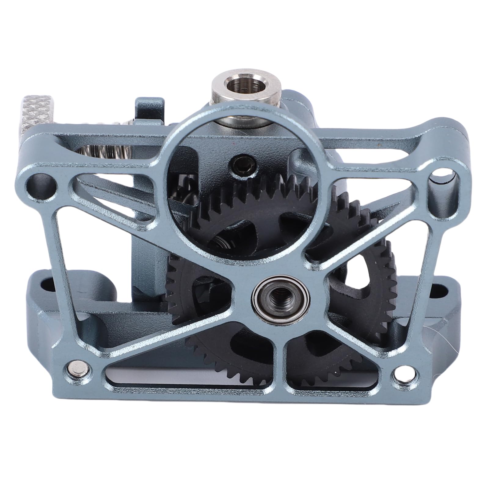 Generic Zestaw Lekkiej Wytłaczarki ze Stopu Aluminium 2.4 z ulepszoną przekładnią PEEK dla Entuzjastów Druku 3D, Pasujący do Ender-3 V2, Srebrnoszary