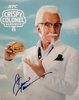 George Hamilton KFC COLONEL SANDERS signed 8x10#G19