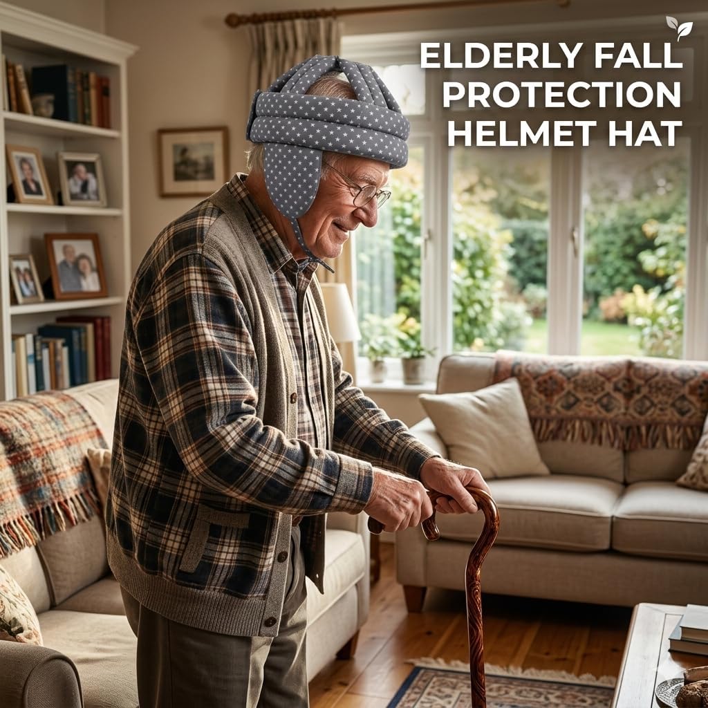 Thick Soft Elderly Protective Hat, Special Needs Hat, with Breathable