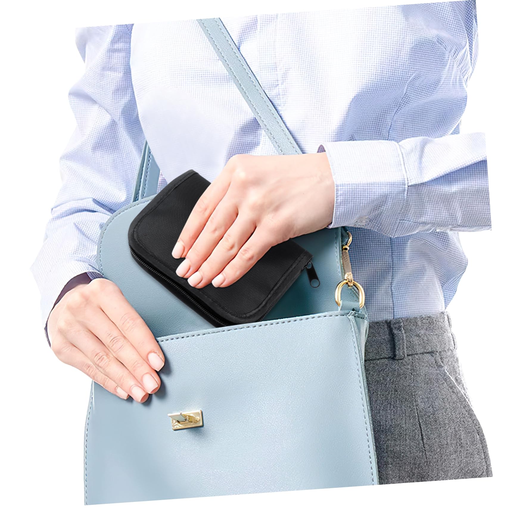 10 Set Borsa Viaggio Oxford Per Glucometro E Pulsossimetro Custodia E Resistente Urti Per Uso E Trasporti Nero 2 Pezzi * 10