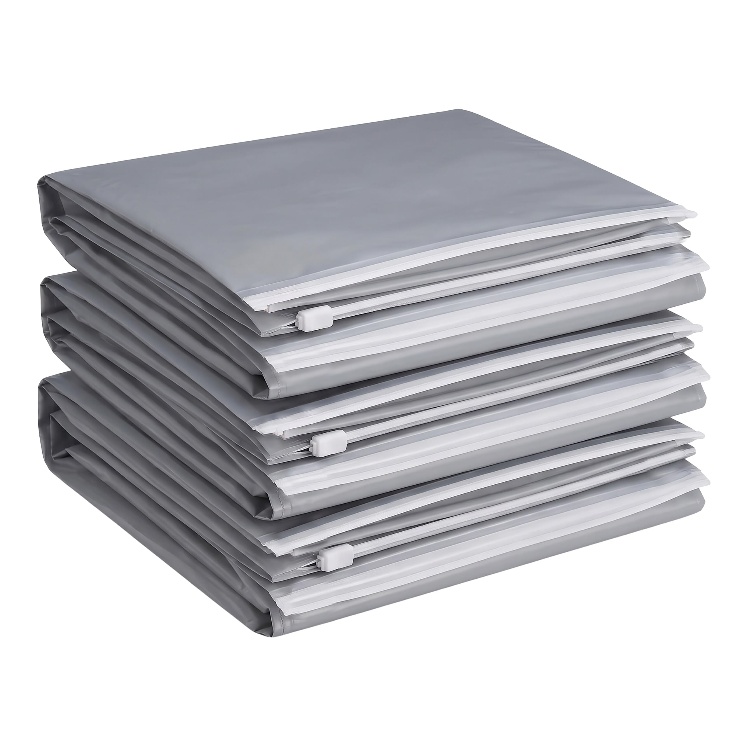 Relaxdays juego de 10 bolsas de vacío grandes, gris | bolsas de compresión para ropa de cama y prendas, 100 x 80 cm