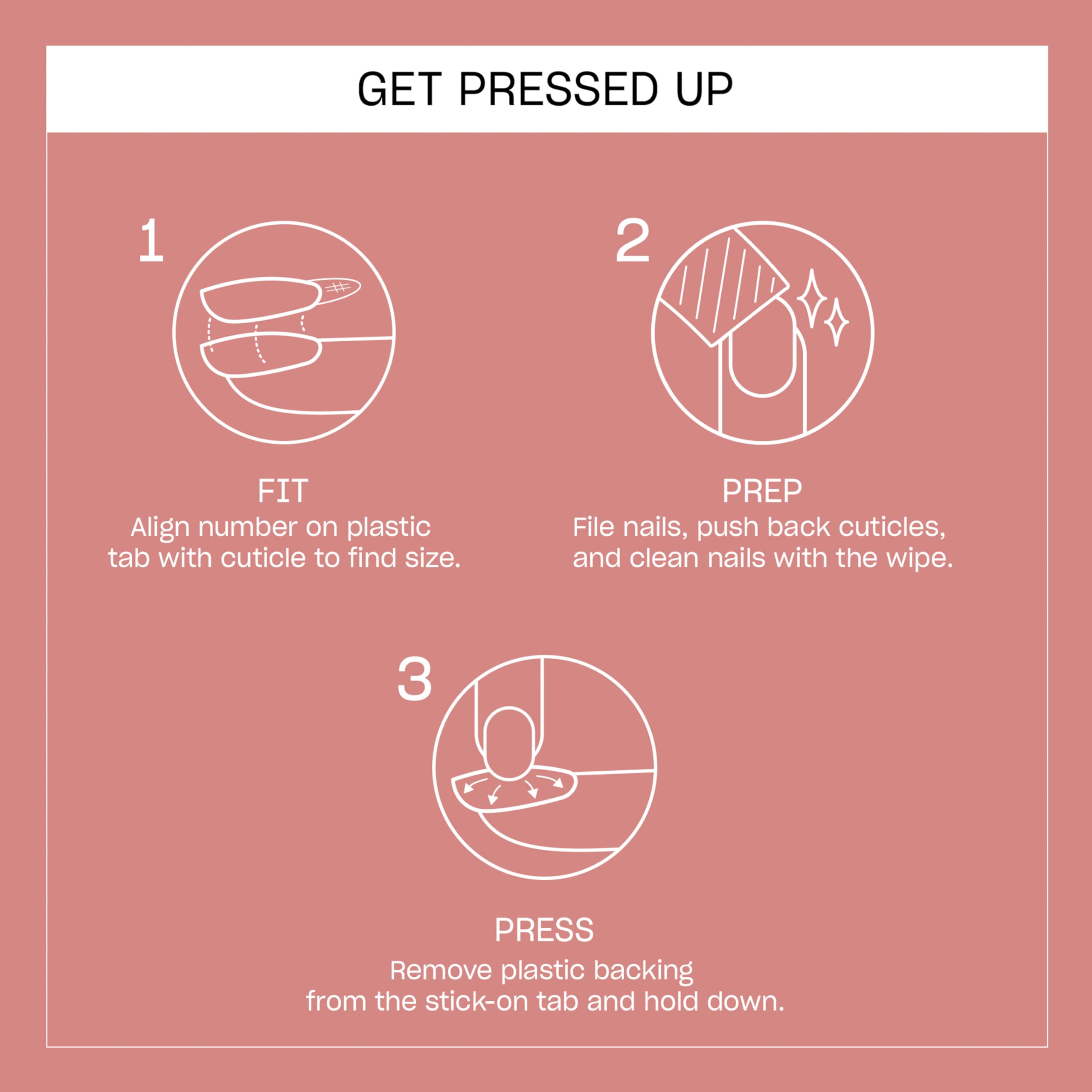 OPI Sticking Point Head Over Nails | Short Squoval Opaque Warm Neutral with White Hearts Nail Art Instant No Glue Press On Nails | 30 Count with Adhesive Tabs | Damage-Free Wear | Spring 2026