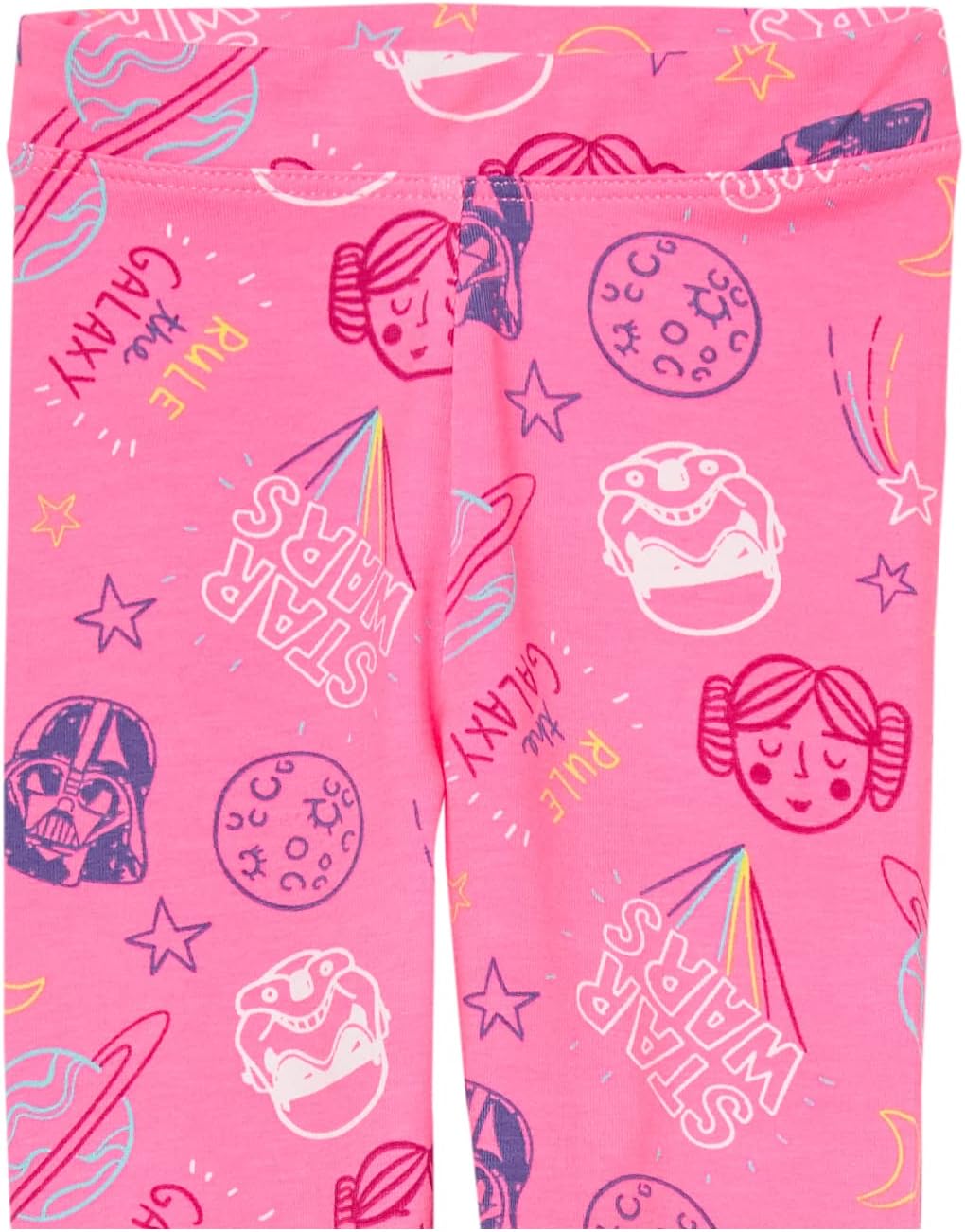Amazon Essentials Disney | Marvel | Star Wars | Frozen | Princess Girls and Toddlers' Cotton Stretch Leggings, Multipacks