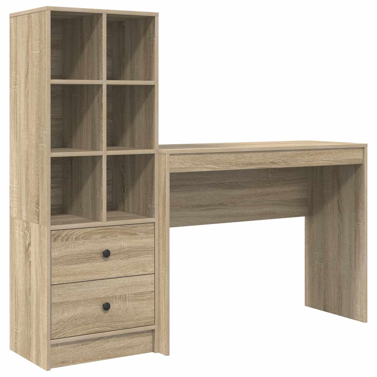 Scrivania Rovere Sonoma 145,5 x 40 x 127 cm 2 Pezzi