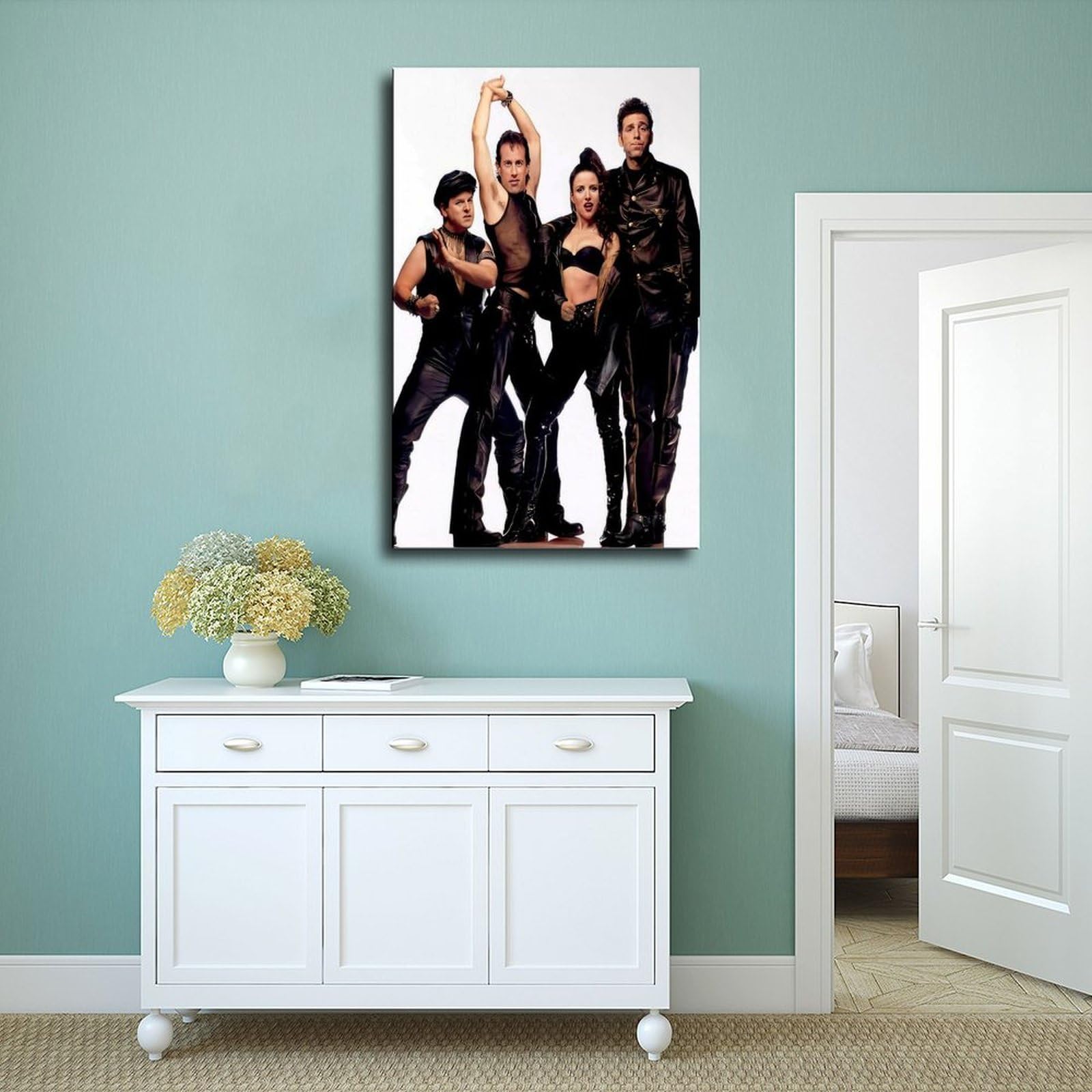 HGKLBG Esclusivo poster su tela della serie Art Sitcom Seinfeld, decorazione per camera da letto, idea regalo