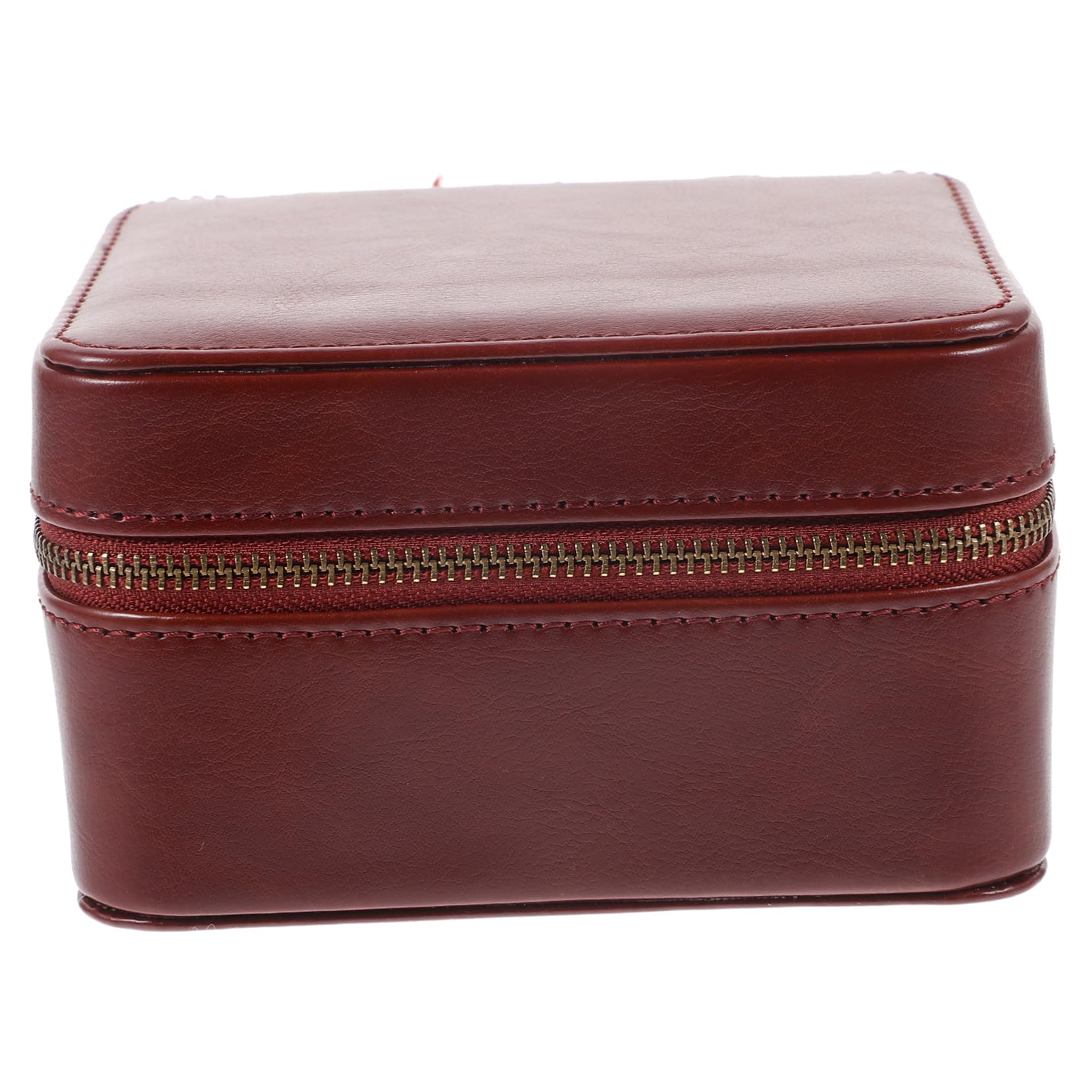 Scatola organizer per orologi in pelle con doppio scomparto, custodia portatile in pelle scamosciata e PU per orologi da uomo, cuciture precise, design elegante per viaggi di lavoro e uso quotidiano