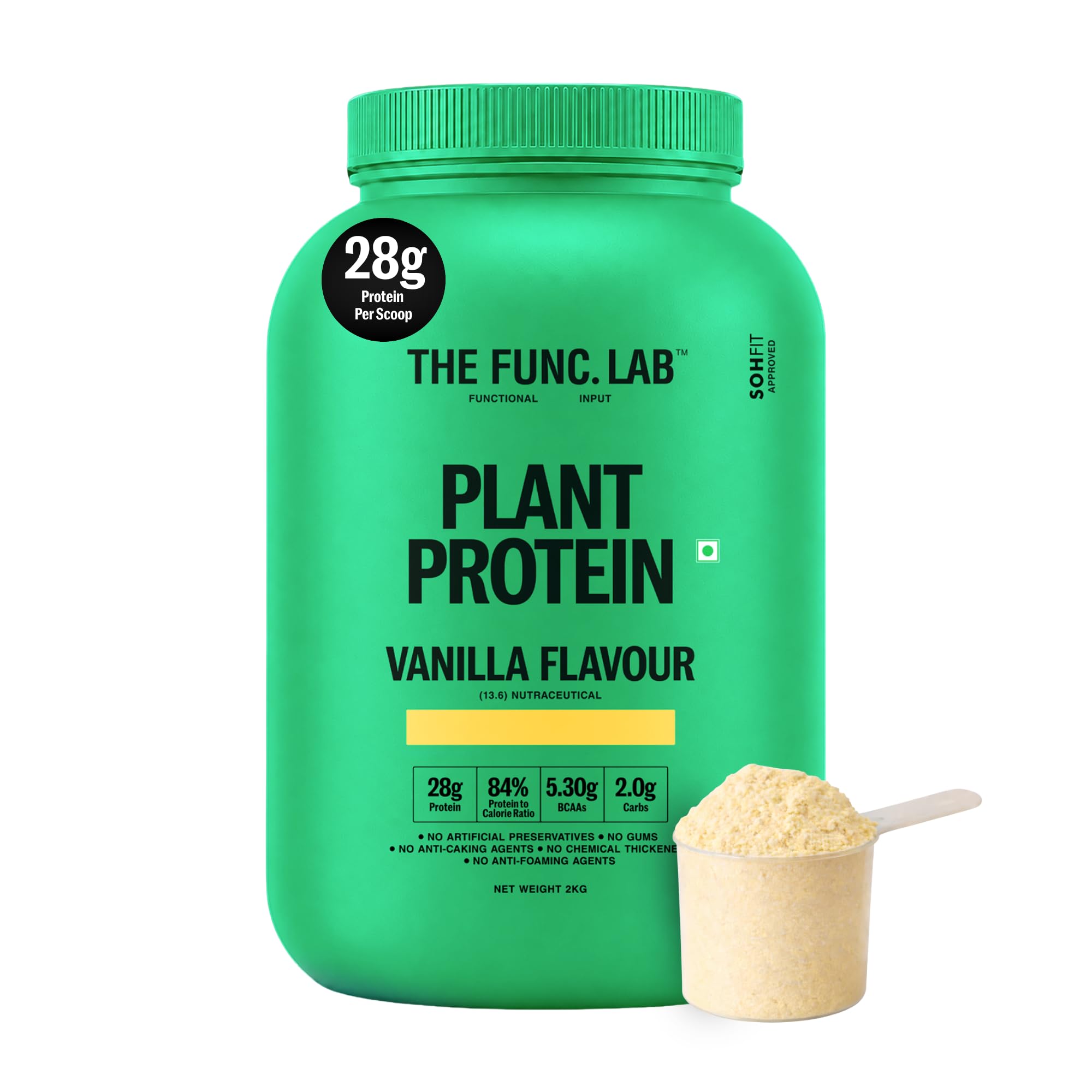 The Func. Lab Plant Protein for Men and Women – Coffee | 2 kg | 27g Protein per Scoop | Pea and Rice Blend | Vegan, Sugar‑Free | Gut Friendly, Vegetarian — Amazon image 19