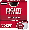 Eight O'Clock Coffee The Original, Single-Serve Keurig K-Cup Pods, Medium Roast Coffee Pods, 72 Count